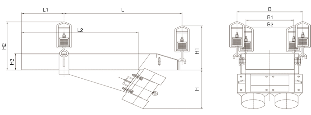 外形尺寸(敞開型) 外形尺寸(敞開型)